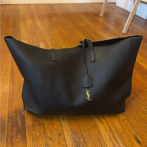 Yves Saint Laurent Black Shopper Tote